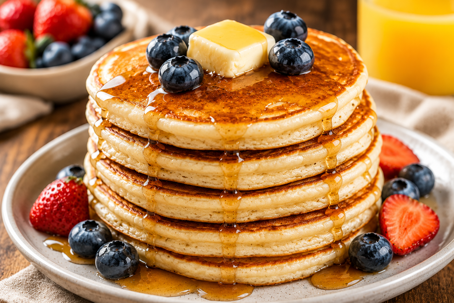 Fluffy Buttermilk Pancakes That Melt in Your Mouth – The Ultimate Homemade Breakfast