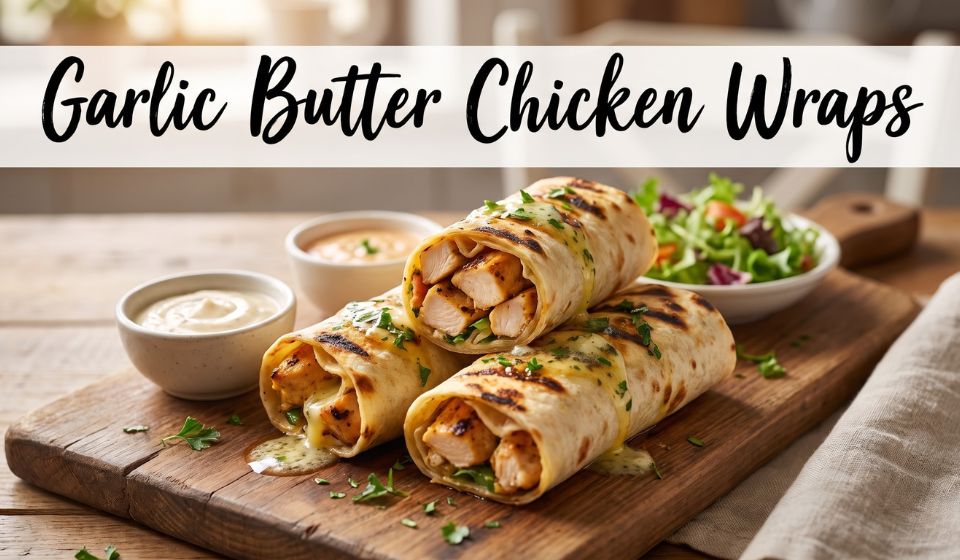 Garlic Butter Chicken Wraps: Easy, Juicy & Flavor-Packed Recipe