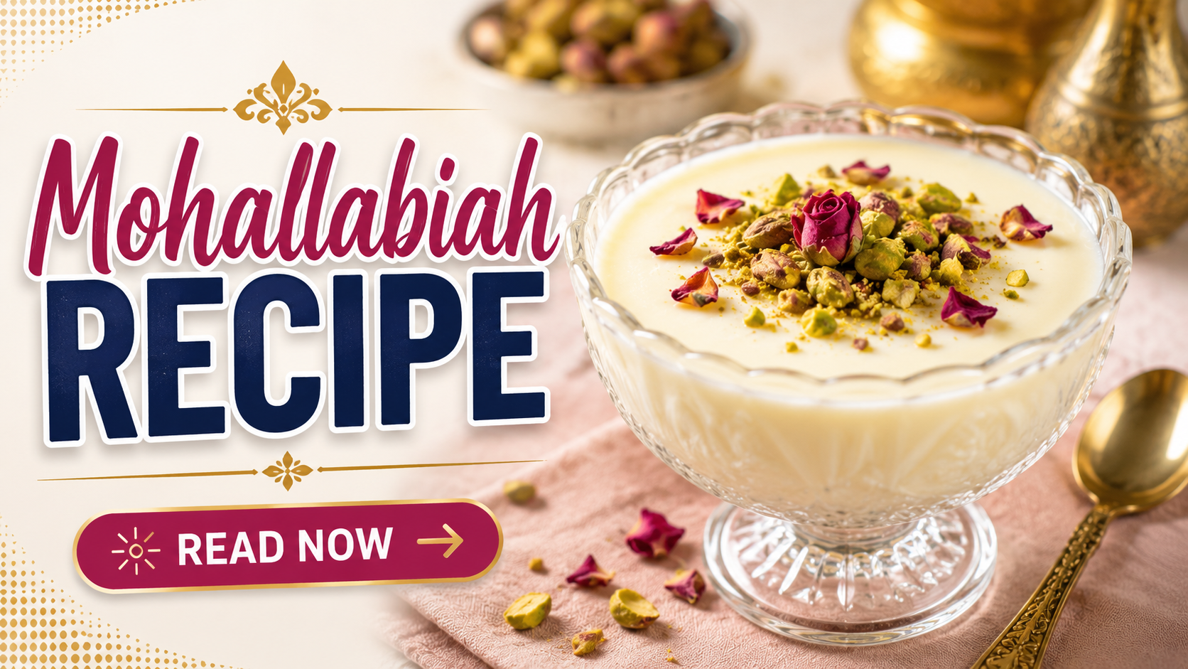 Mohallabiah Recipe: Easy Creamy Middle Eastern Milk Pudding