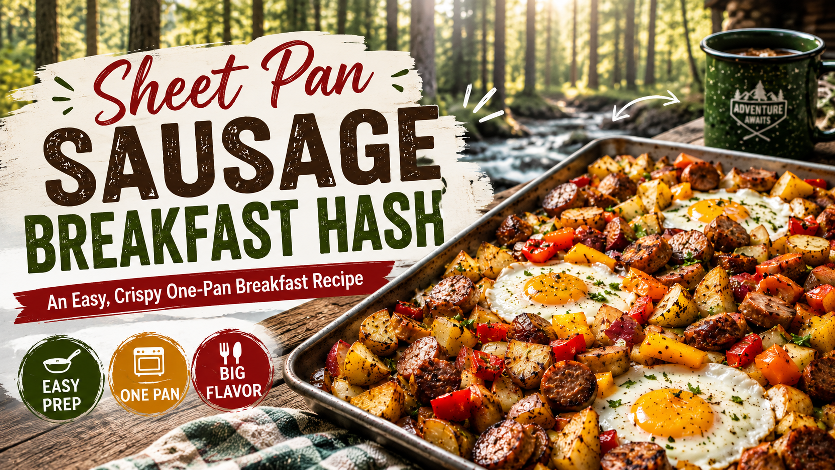 Sheet Pan Sausage Breakfast Hash: An Easy, Crispy One-Pan Breakfast Recipe