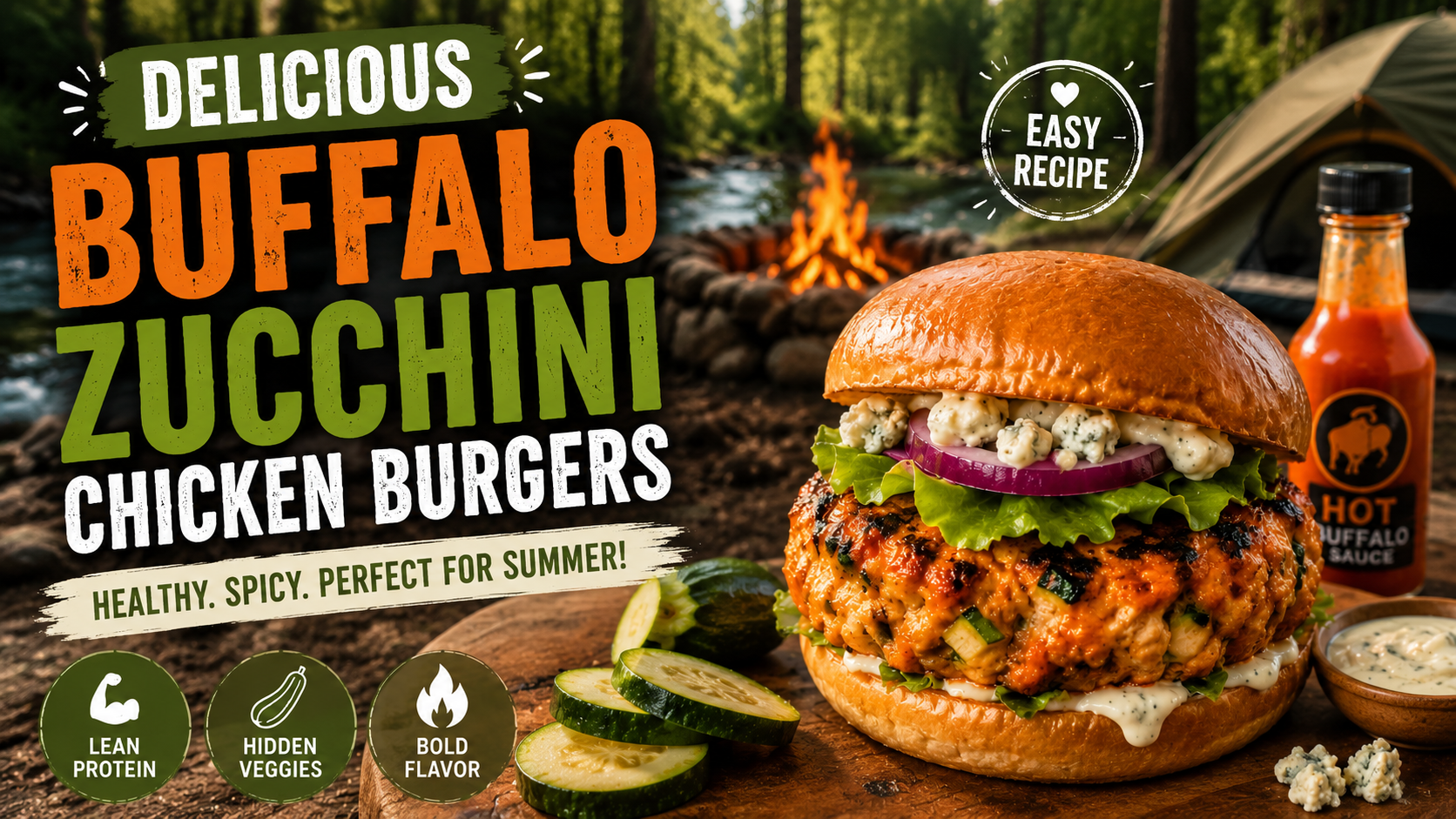 Buffalo Zucchini Chicken Burgers: A Healthy, Flavor-Packed Recipe