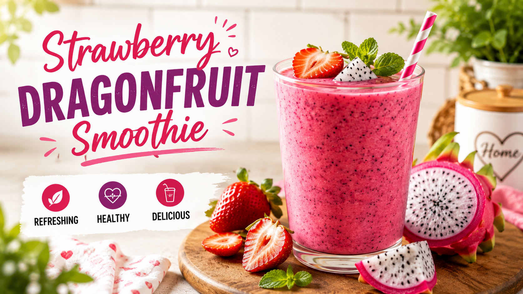 Strawberry Dragonfruit Smoothie: A Vibrant, Refreshing Recipe