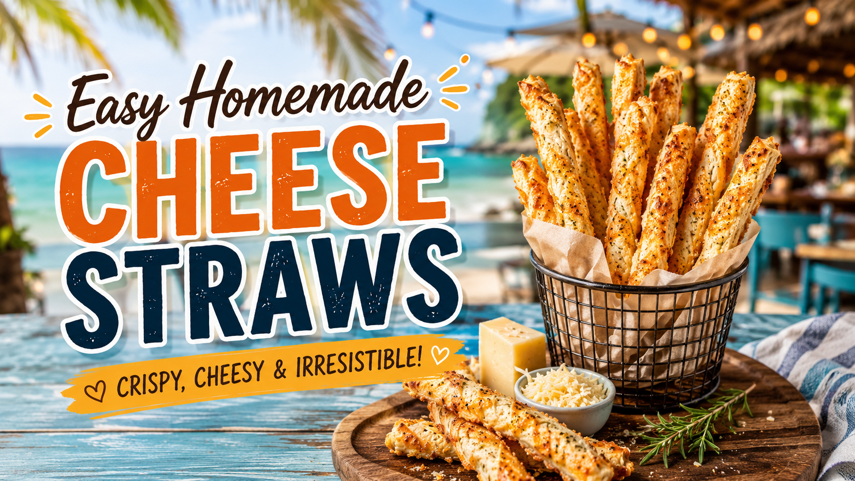 Easy Homemade Cheese Straws Recipe | Crispy & Cheesy