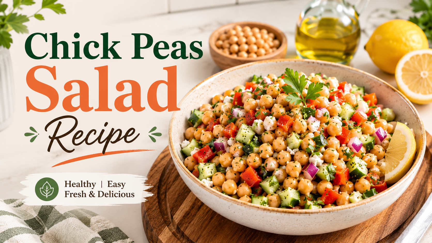 Chickpea Salad Recipe: Fresh, Easy & Protein-Packed