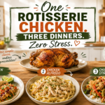 One Rotisserie Chicken, Three Dinners: Easy 3-Day Meal Plan