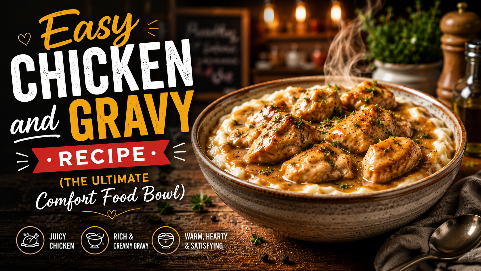 Easy Chicken and Gravy Recipe: The Ultimate Comfort Food Bowl