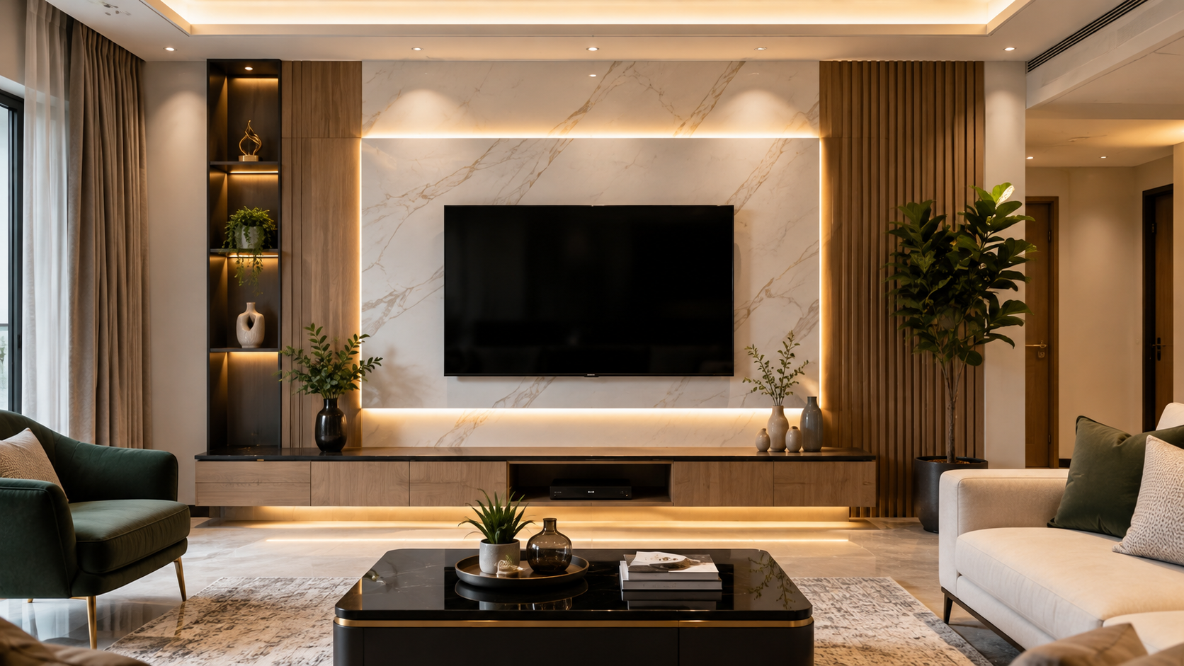 TV Wall Ideas That Turn Your Living Room Into a Showstopper
