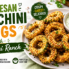 Parmesan Zucchini Rings with Zucchini Ranch: Crispy Baked Recipe