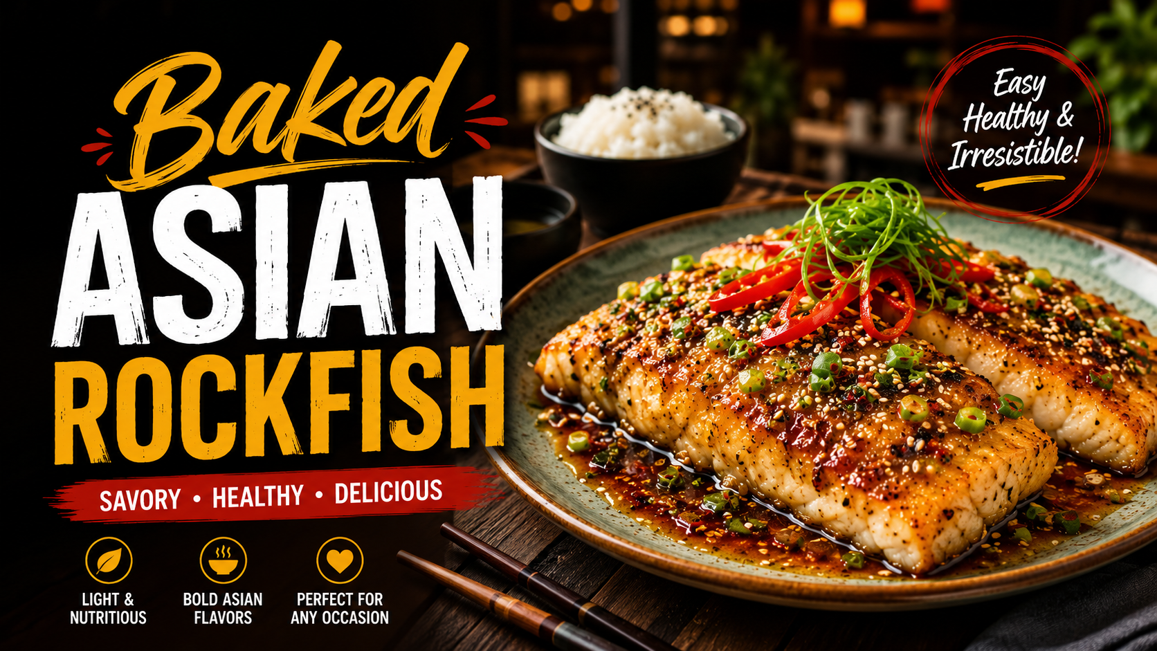 Baked Asian Rockfish Recipe: Easy Soy-Ginger Fish Dinner