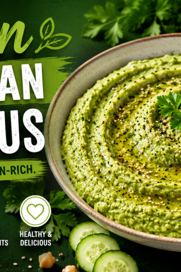 Green No-Bean Hummus Recipe: Easy Pea, Edamame & Avocado Dip