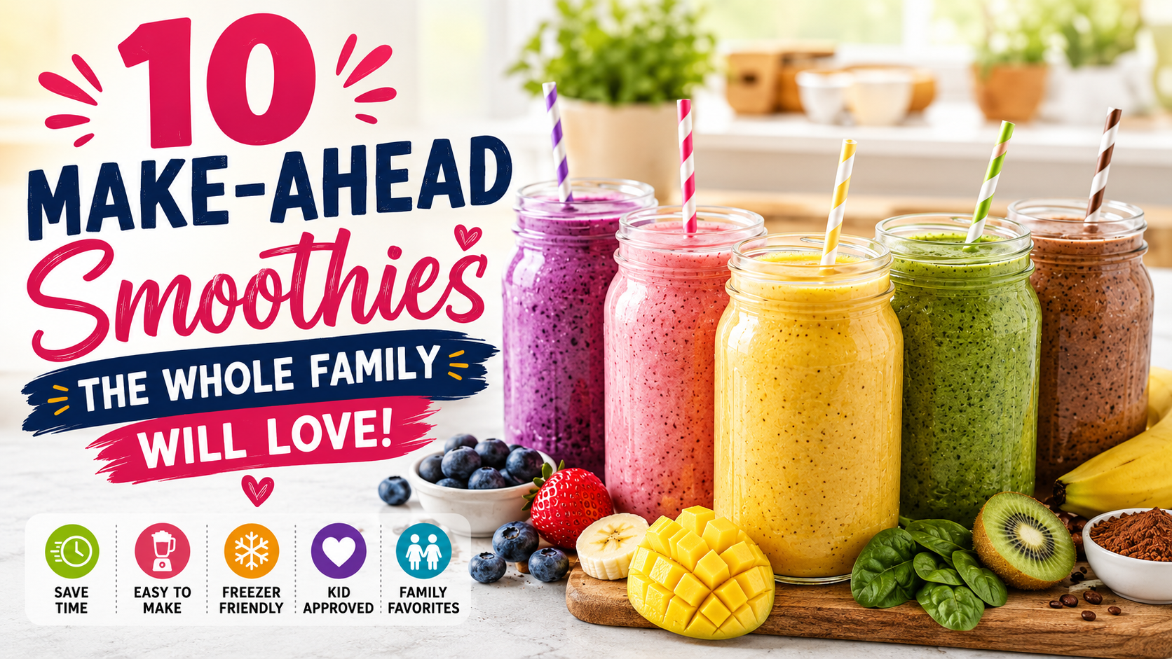 10 Make-Ahead Smoothies the Whole Family Will Love