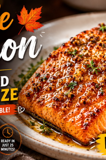 Maple Salmon with Garlic and Dijon Glaze