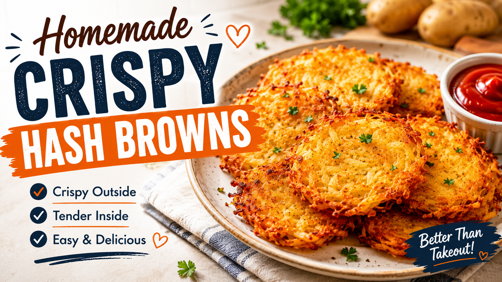 Homemade Crispy Hash Browns: Golden, Crunchy and Easy to Make