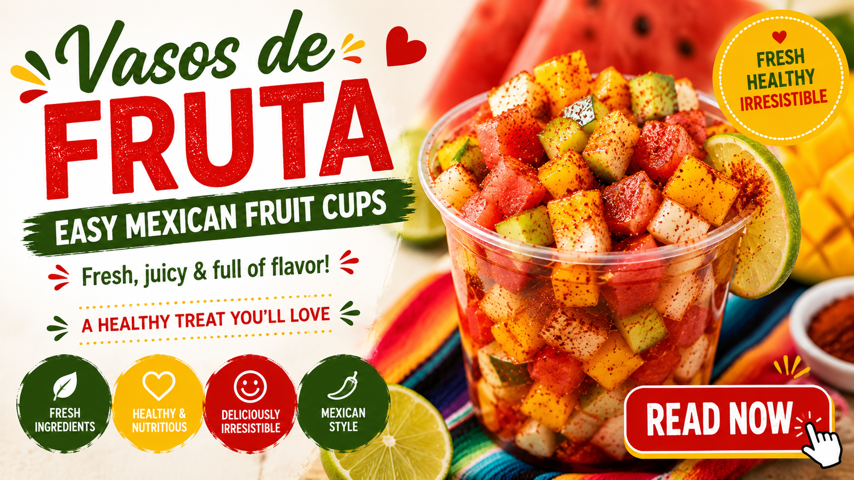 Vasos de Fruta: Easy Mexican Fruit Cups