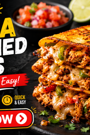 Chicken Fajita Smashed Tacos — Crispy, Cheesy & Easy
