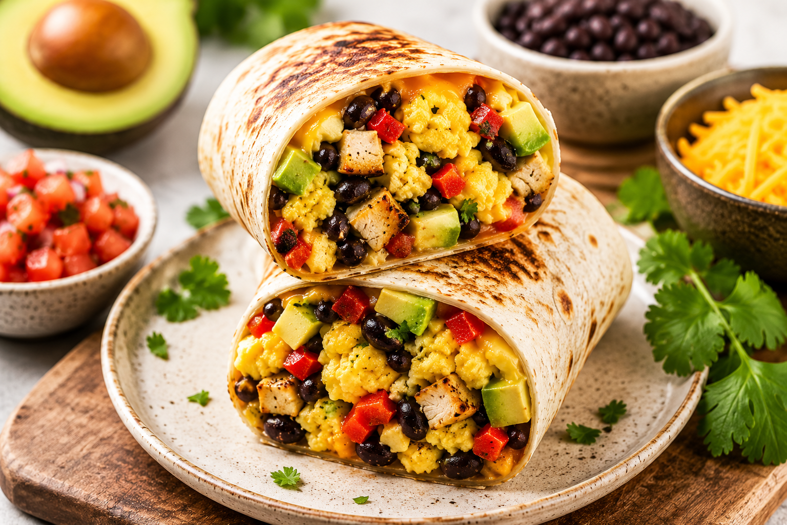 Healthy Breakfast Burrito Packed with Protein: The Ultimate High-Protein Morning Meal