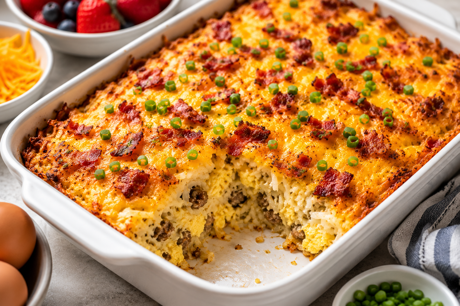 Crispy Hash Brown Breakfast Casserole for Busy Mornings – The Ultimate Make-Ahead Breakfast Recipe