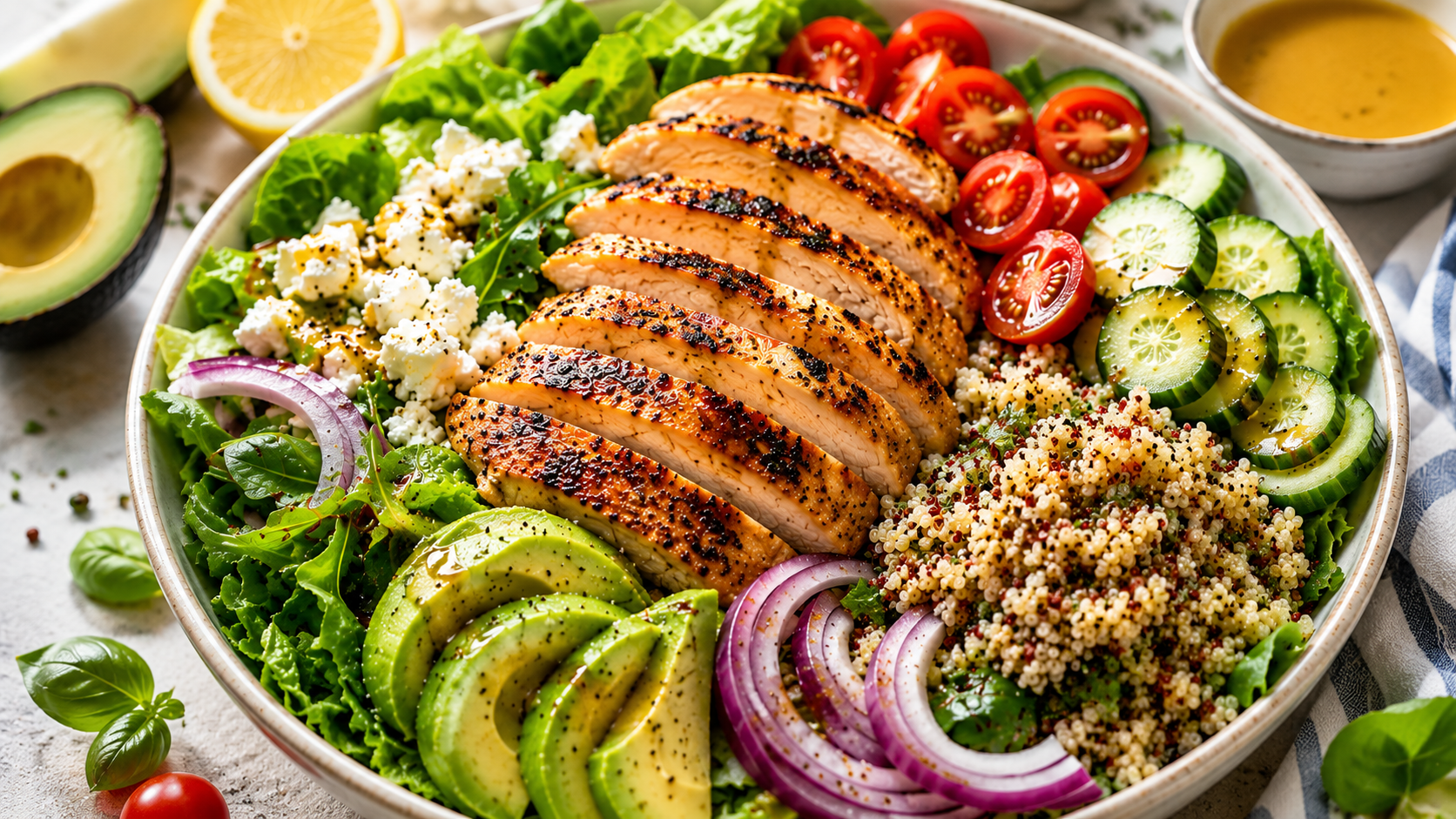 Grilled Chicken Salad Packed with Protein and Flavor: The Ultimate Healthy Meal You’ll Crave