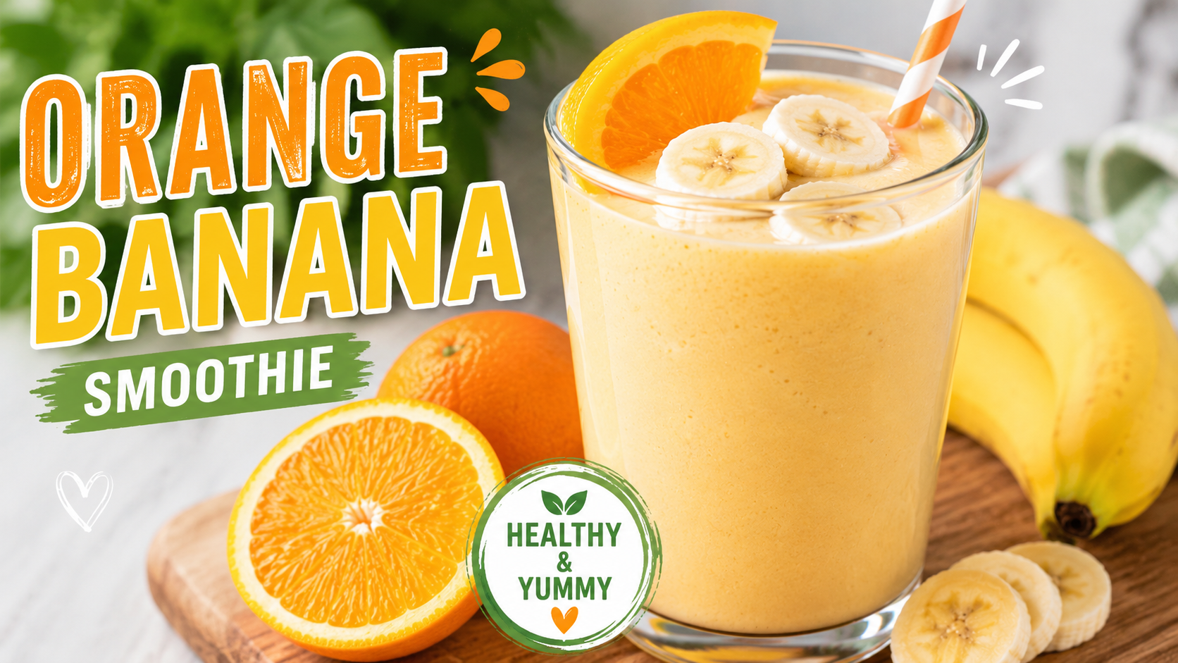 Healthy Orange Banana Smoothie Recipe – Creamy, Refreshing & Ready in 5 Minutes