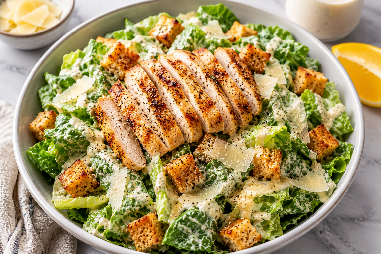 Creamy Greek Yogurt Caesar Salad – A Healthy Twist on the Classic