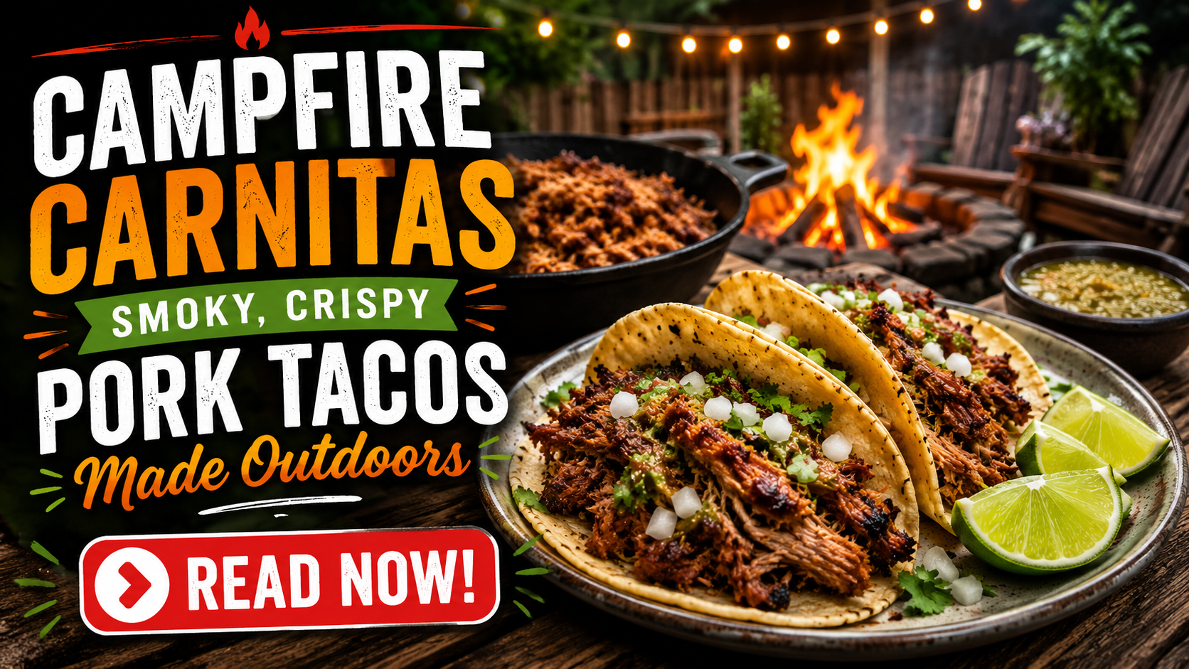 Campfire Carnitas: Tender, Crispy Pork for Tacos