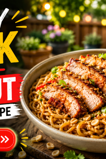 Crispy Pork and Peanut Noodles Recipe