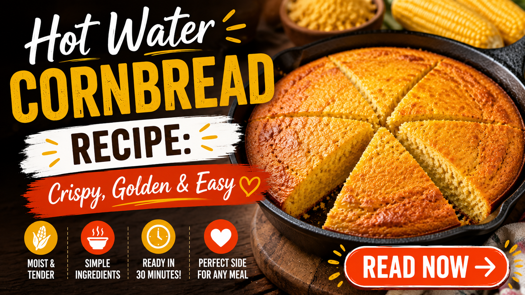 Hot Water Cornbread Recipe: Crispy, Golden & Easy