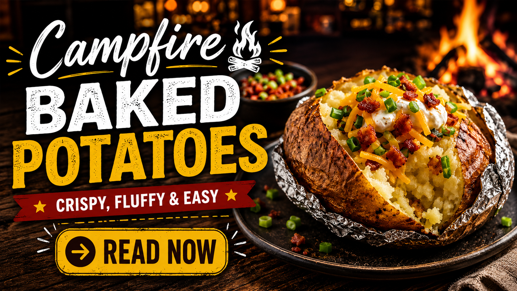 Campfire Baked Potatoes: Crispy, Smoky & Tender