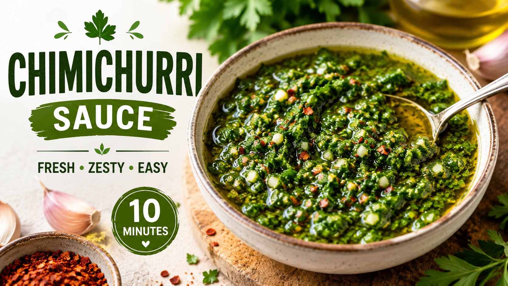 Easy Chimichurri Sauce Recipe – Fresh, Zesty & Ready in 10 Minutes