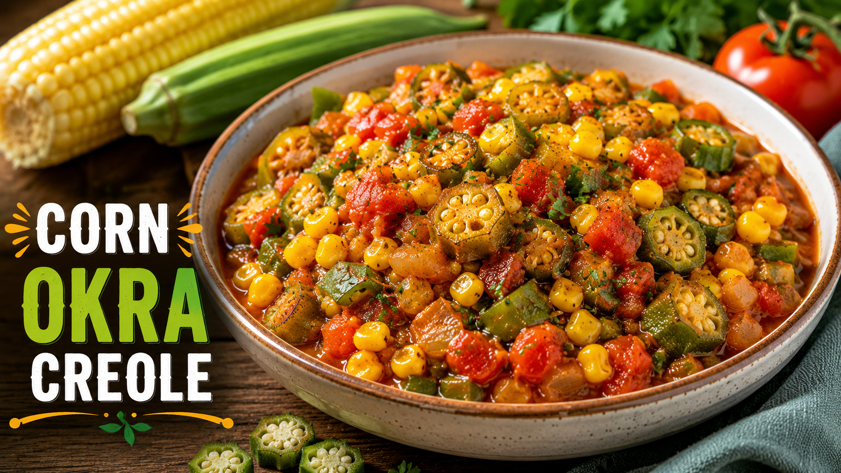 Corn Okra Creole Recipe: Easy Southern Vegetable Dish with Fresh Corn, Okra & Creole Flavors