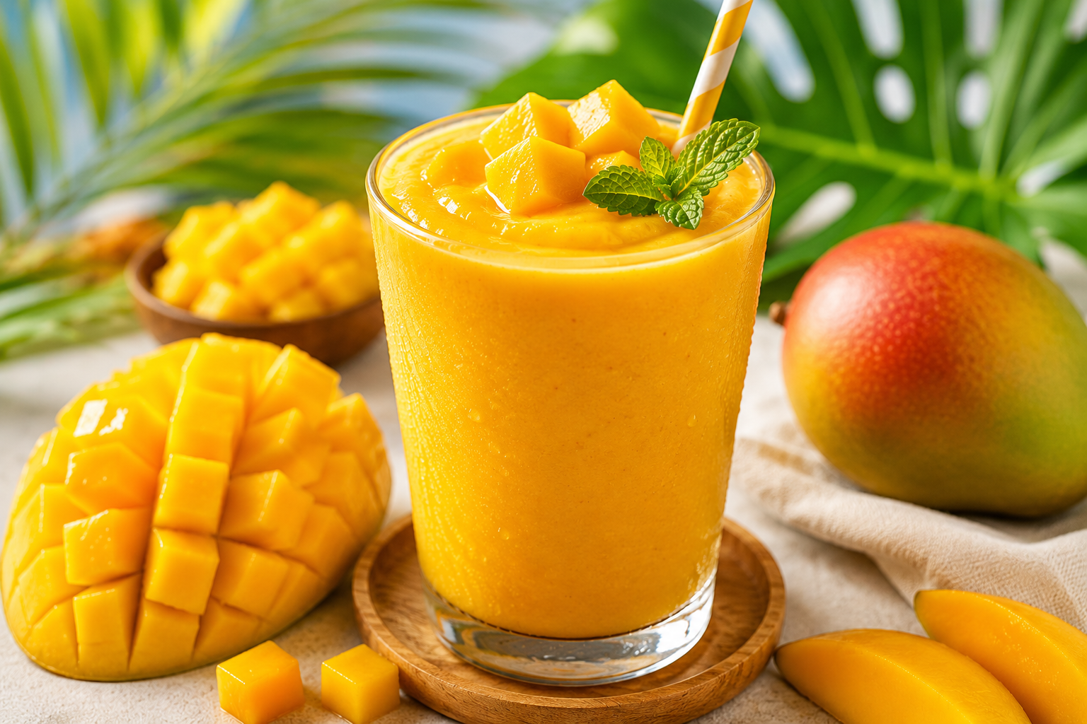 Mango Sunshine Smoothie – The Ultimate Tropical Breakfast Smoothie for Energy and Wellness