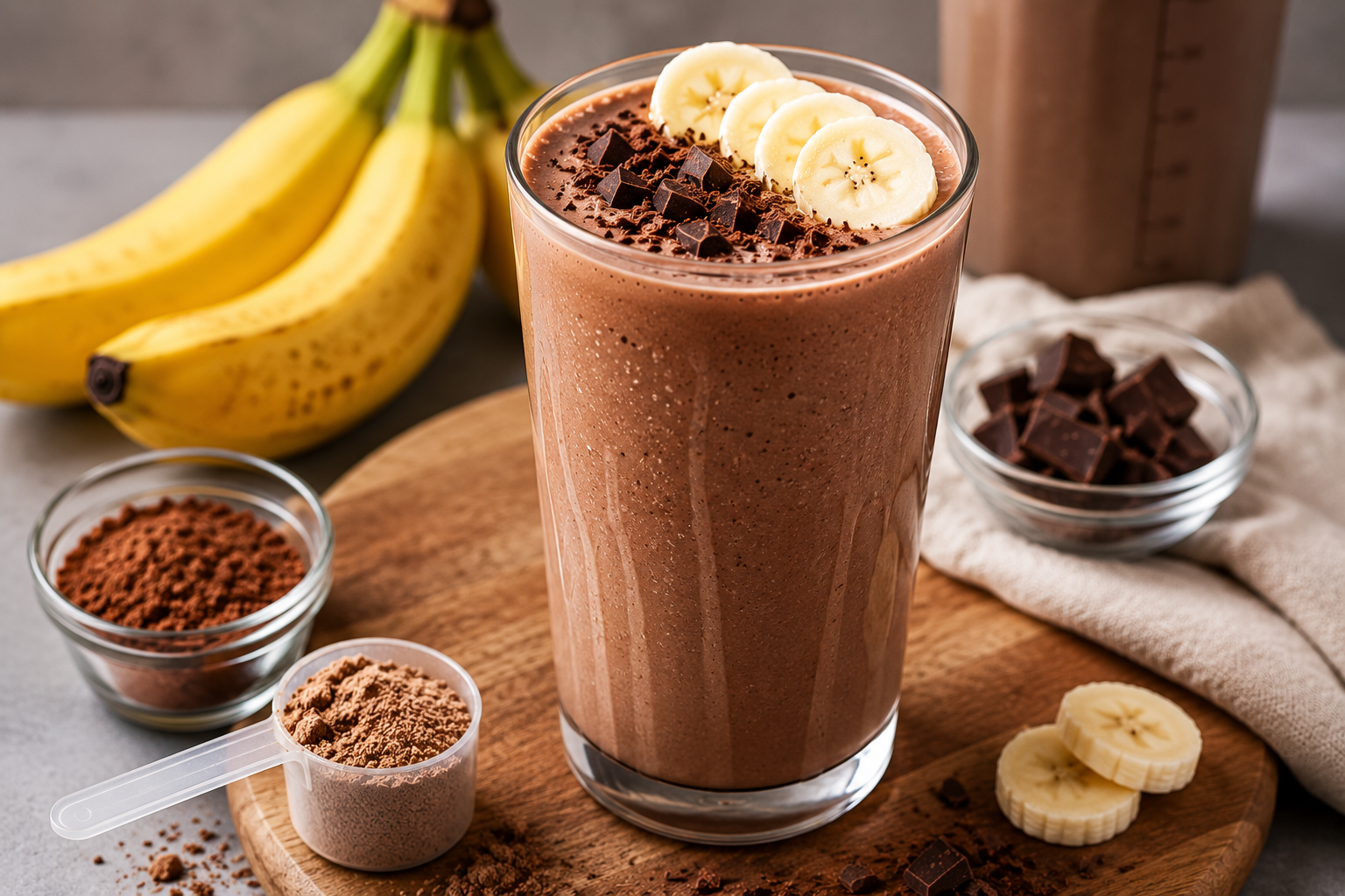 Chocolate Banana Protein Shake: The Ultimate High-Protein Smoothie for Energy