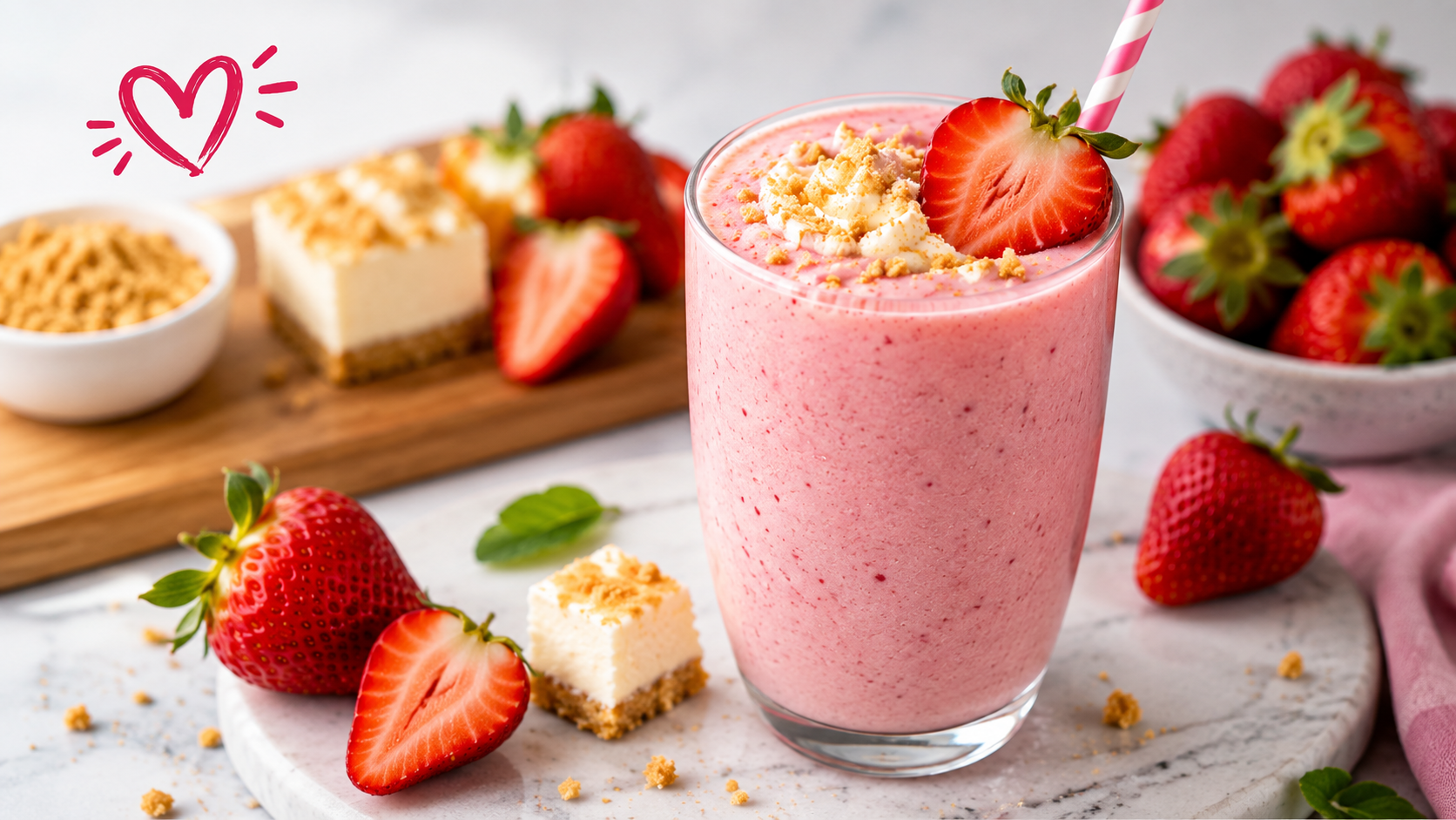 Strawberry Cheesecake Smoothie Recipe: Creamy, Healthy & Easy in 5 Minutes