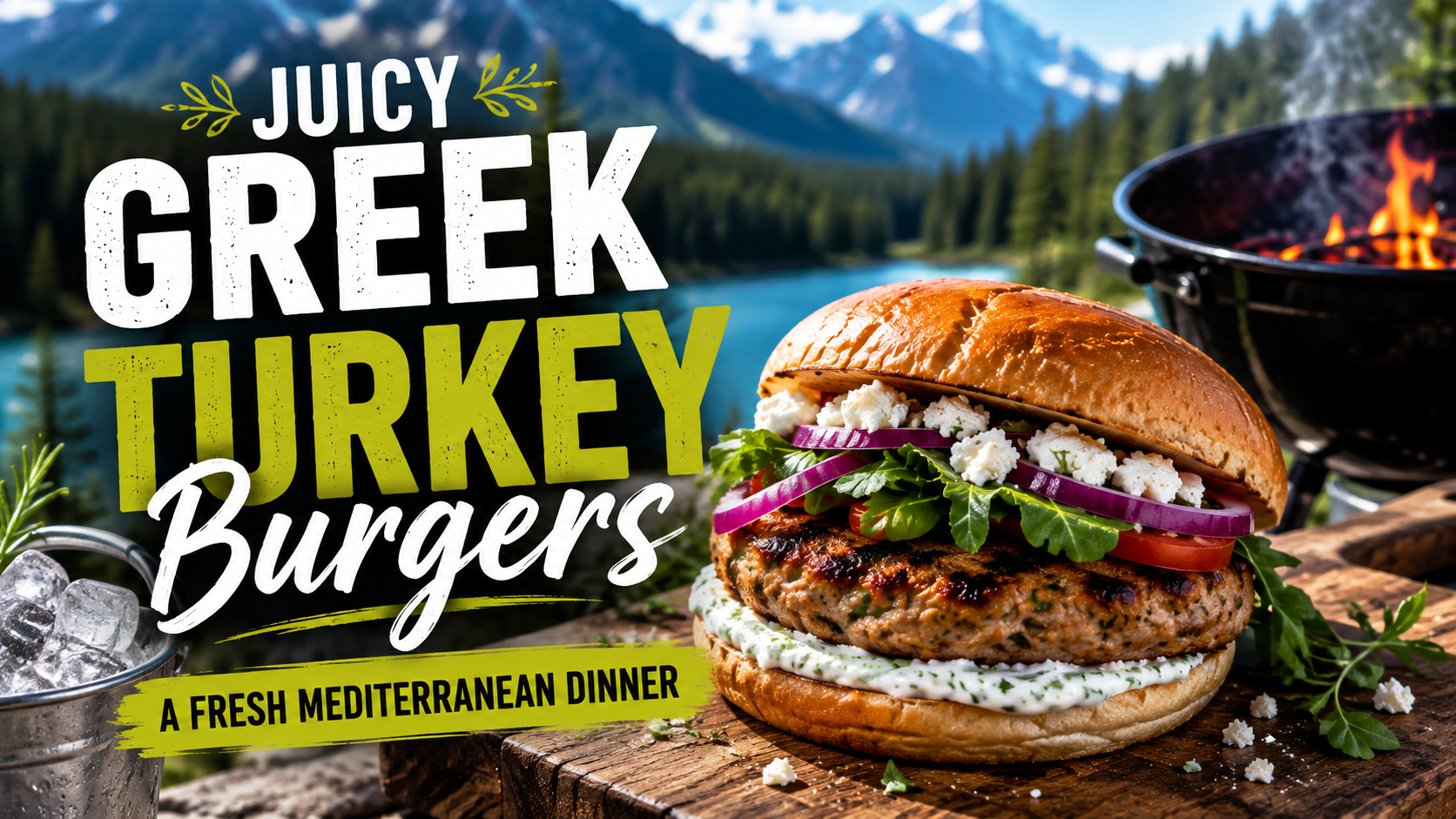 Juicy Greek Turkey Burgers: A Fresh Mediterranean Dinner