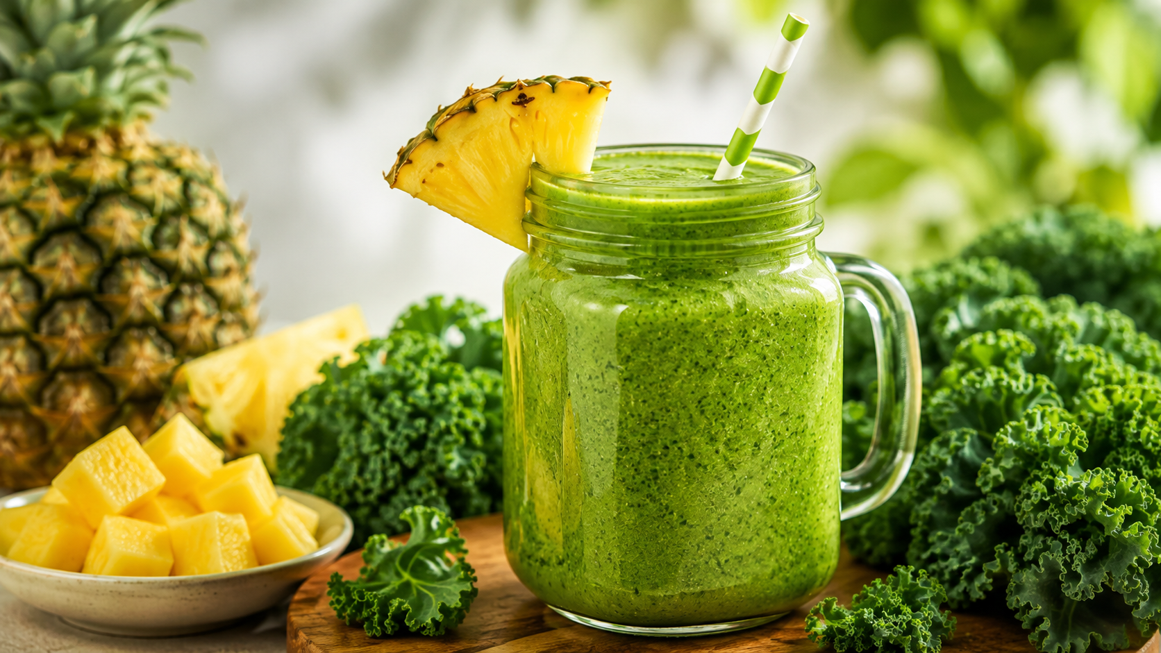 Refreshing Pineapple Kale Smoothie
