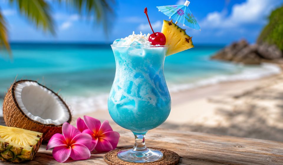 Ocean Love Colada – A Tropical Blue Coconut Cocktail Recipe