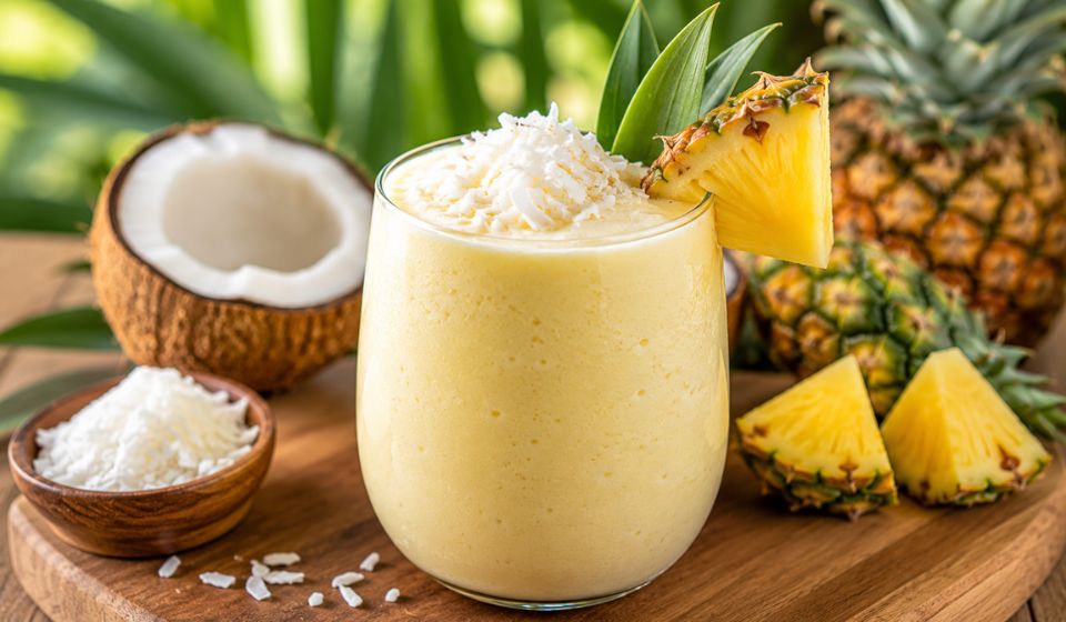 Tropical Healthy Piña Colada Smoothie – Creamy, Refreshing & Nutritious