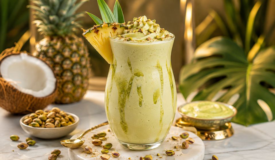 How to Make a Pistachio Cream Piña Colada at Home?