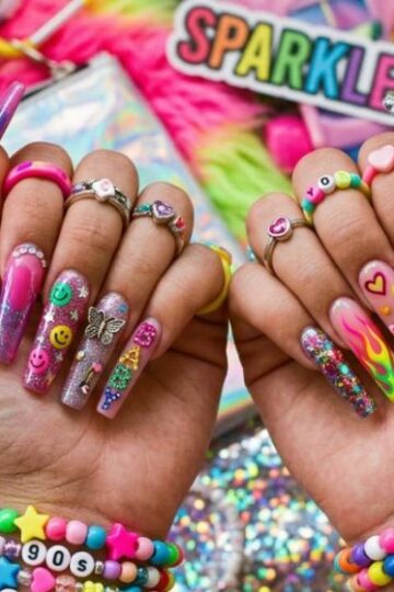 Colorful Y2K Nails That Bring Back the Fun of the 2000s