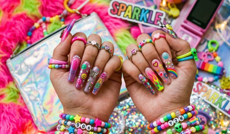Colorful Y2K Nails That Bring Back the Fun of the 2000s