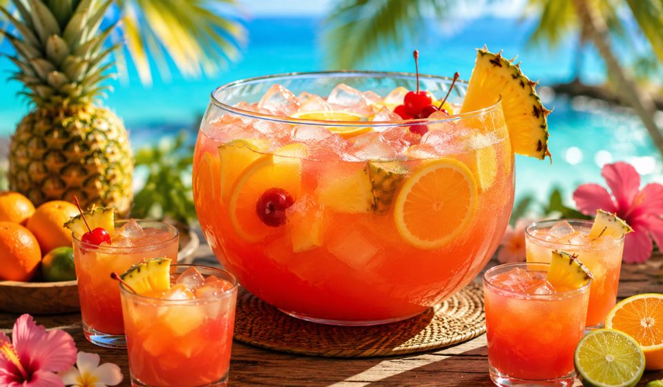 Easy Bahama Mama Punch Recipe for Summer Parties