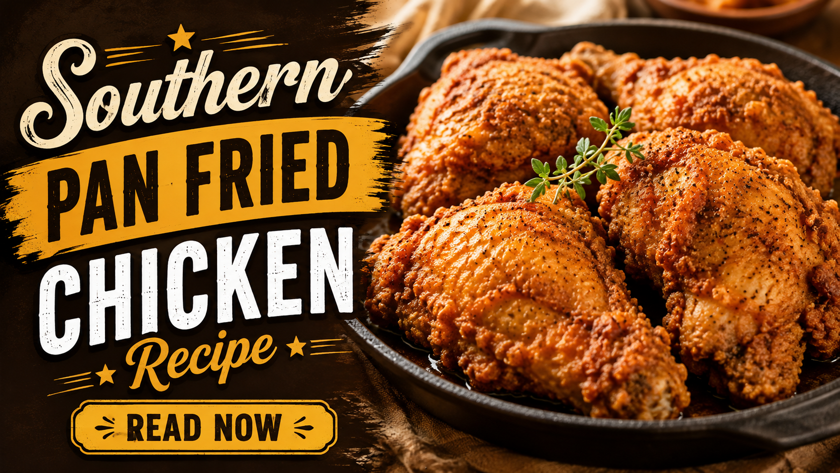 Southern Pan Fried Chicken Recipe – Crispy, Juicy & Golden