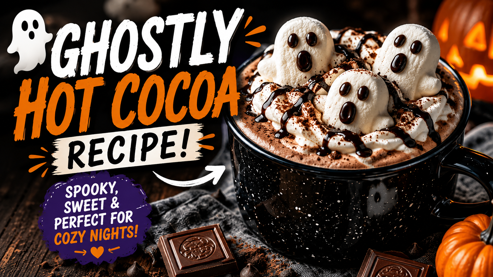 Ghostly Hot Cocoa Recipe – The Creamiest Halloween Hot Chocolate You'll Ever Make