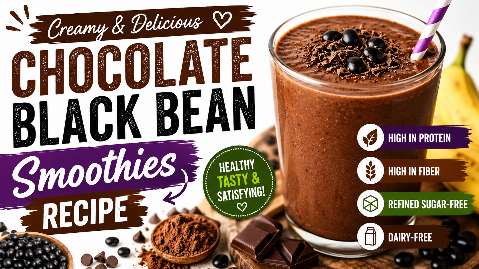 Chocolate Black Bean Smoothies Recipe: The High-Protein Chocolate Drink You’ll Want Every Morning