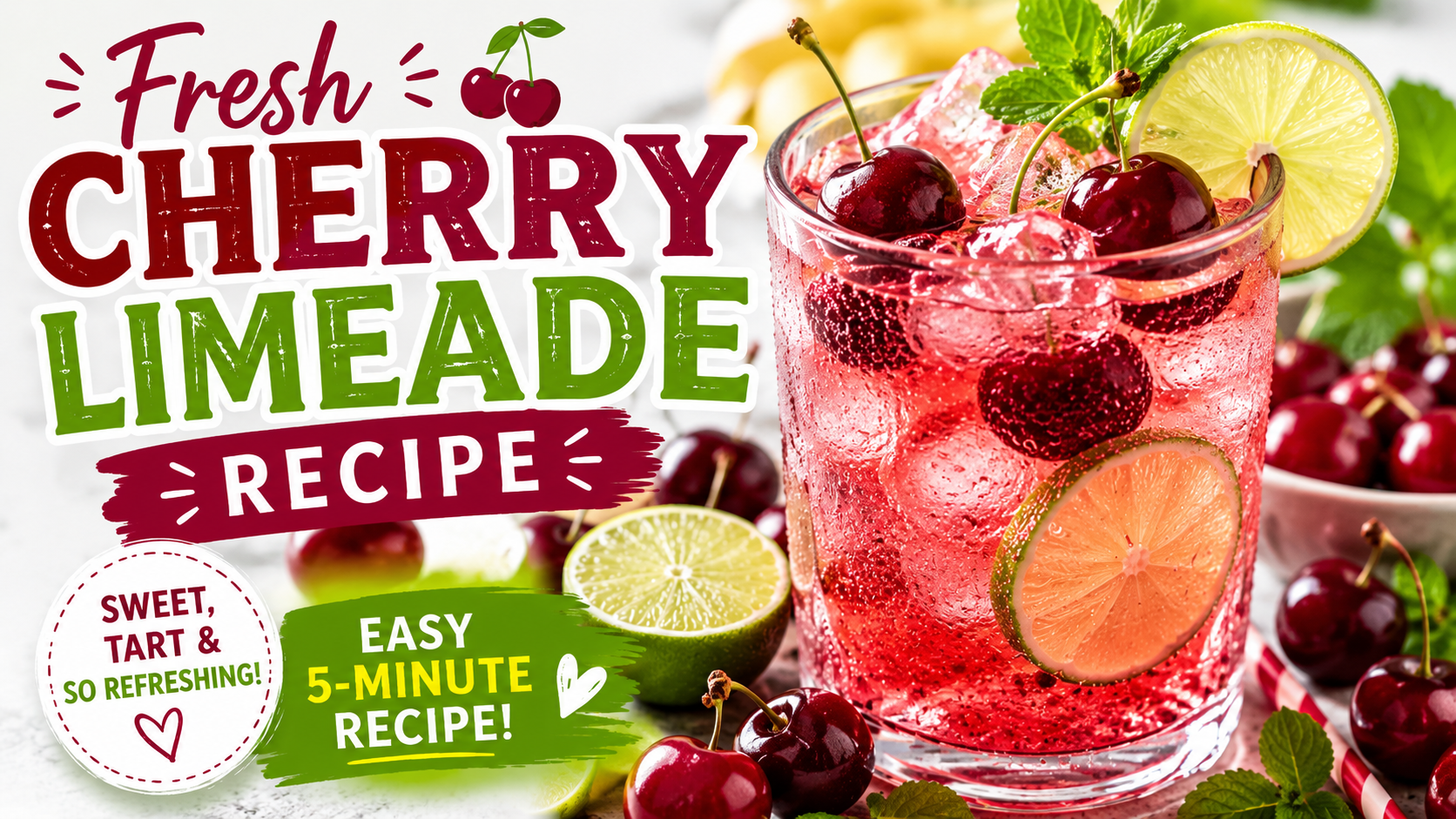 Fresh Cherry Limeade Recipe – Easy Homemade Summer Drink Everyone Loves