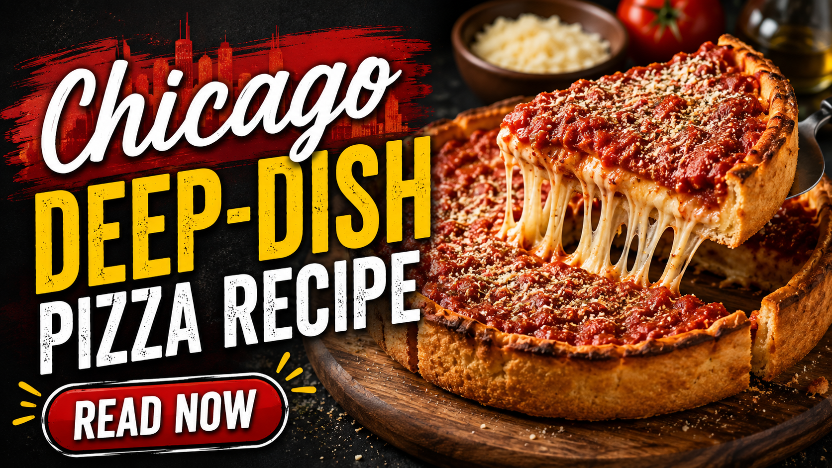 Chicago Deep-Dish Pizza Recipe – Easy Homemade Classic