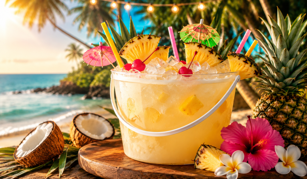 Piña Colada Party Bucket Cocktail