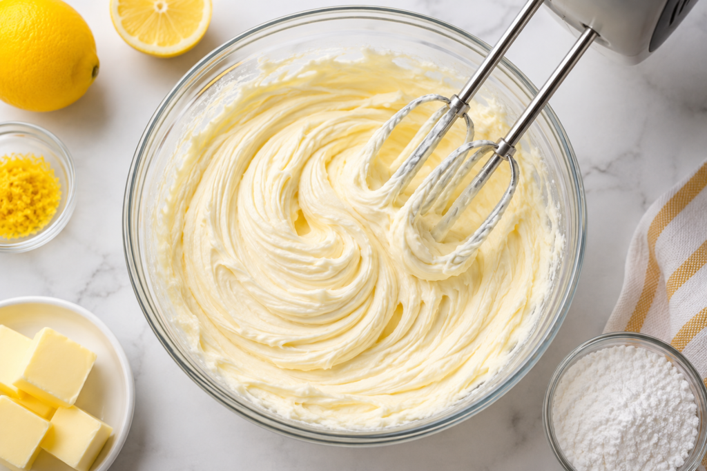 Best Lemon Buttercream Frosting Recipe – Light, Fluffy & Bursting with Fresh Lemon Flavor