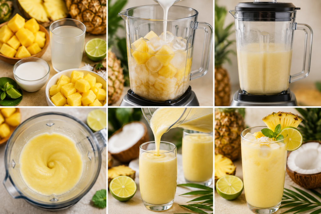 Pineapple Coconut Refresher Recipe | Easy Tropical Summer Drink (Ready in 5 Minutes)