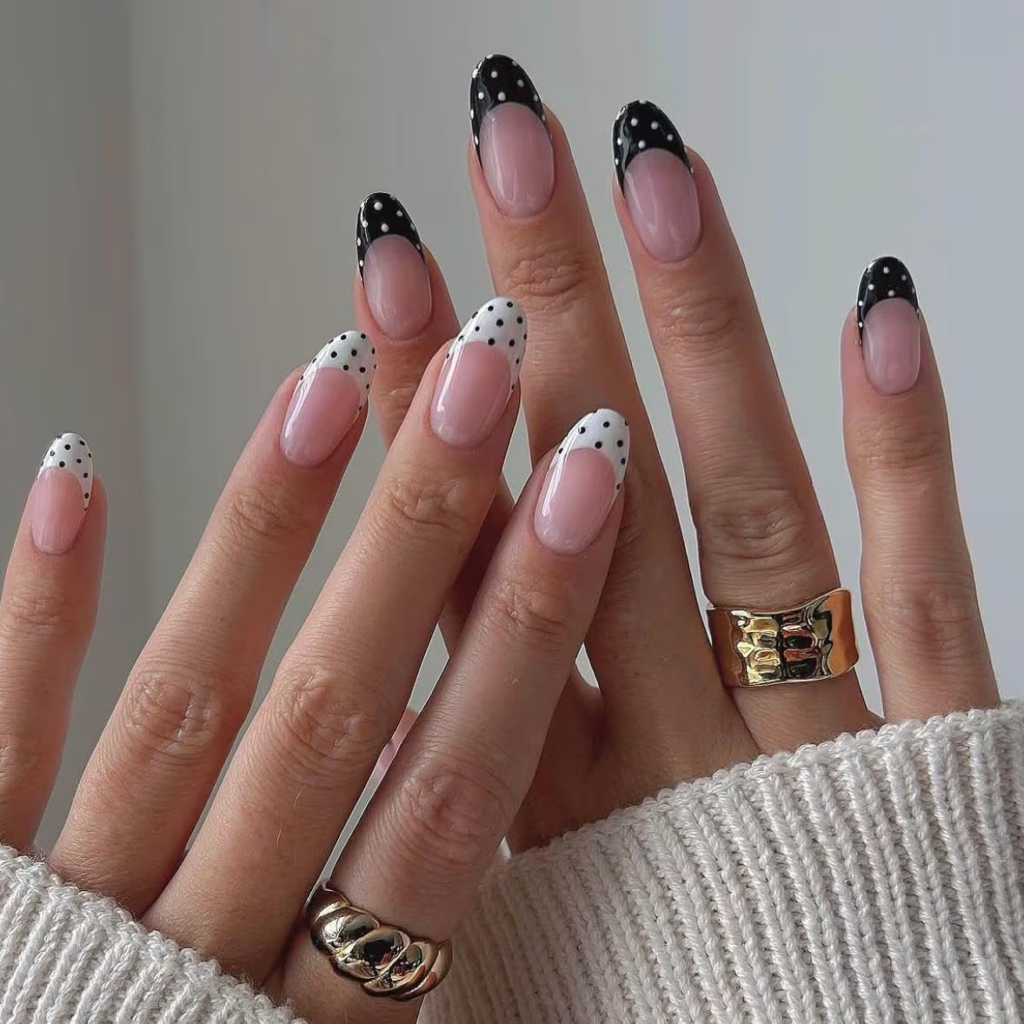 10 Adorable White Polka Dot Nail Ideas for 2026
